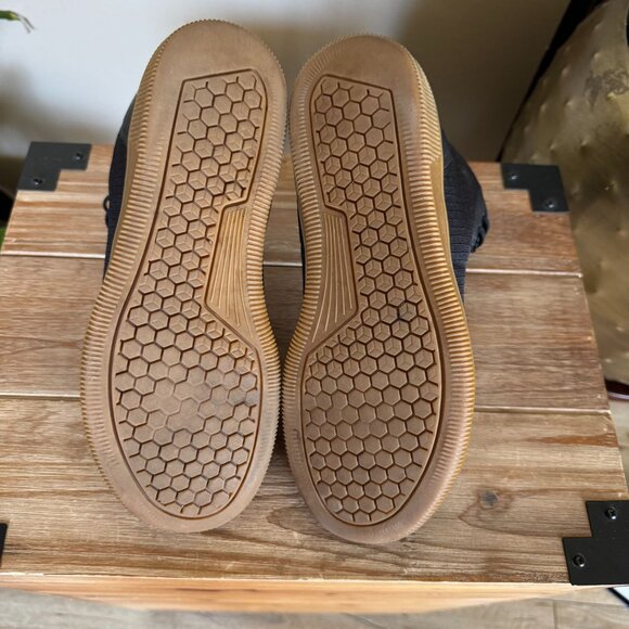 Flux Adapt High-Top Trainer Black Nylon Gum Sole Zero Drop Sneakers Size 8 - Picture 15 of 15